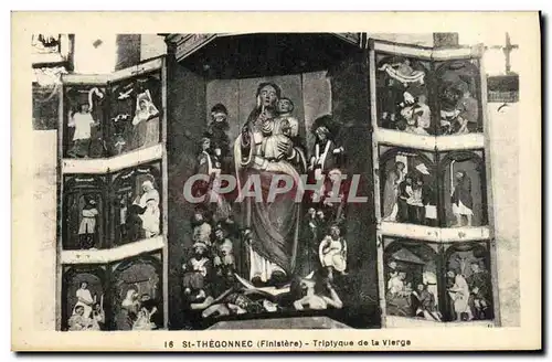 Cartes postales Saint Thegonnec Finistere Triptyque de la vierge