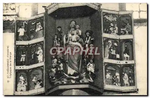 Cartes postales St Thegonnec Finistere Triptyque de la vierge