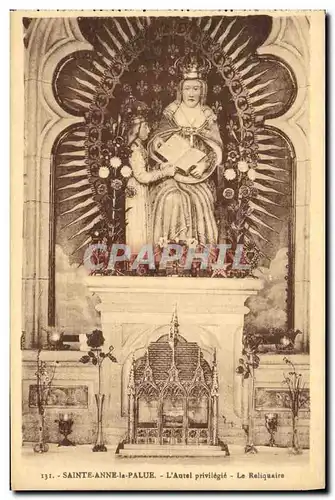 Cartes postales Saint Anne la Palue L Autel privilegie Le reliquaire