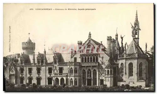 Cartes postales Concarneau Chateau de Keriolet Facade principale