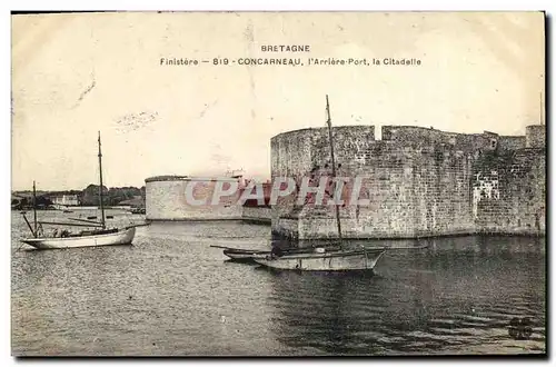 Ansichtskarte AK Concarneau L Arriere port La citadelle