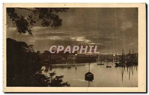 Cartes postales Concarneau Coucher du soleil au Moros