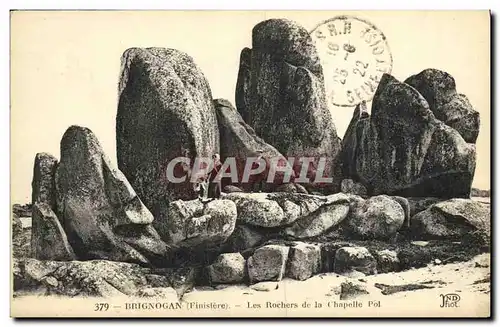 Ansichtskarte AK Brignogan Finistere Les Rochers de la chapelle