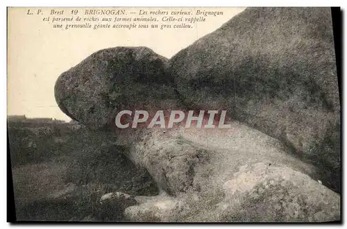 Cartes postales Brignogan Les rochers curieux