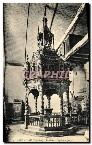 Cartes postales Guimiliau Finistere Le grand baptistere