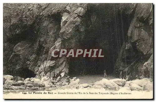 Ansichtskarte AK Pointe Du Raz Grande Grotte de l Est de la baie des Trepasses Region d Audierne