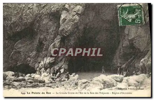 Ansichtskarte AK La Pointe du raz La Grande grotte de l Est de la baie des Trepasses Region d Audierne