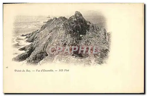 Ansichtskarte AK La Pointe du Raz Vue d Ensemble