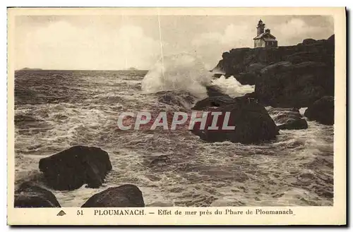 Ansichtskarte AK Ploumanach Effet de Mer pres du phare de Ploumanach