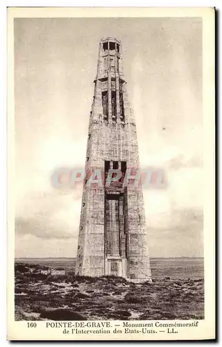 Cartes postales Pointe De Grave Monument Commemoratif de L Intervention des Etats Unis