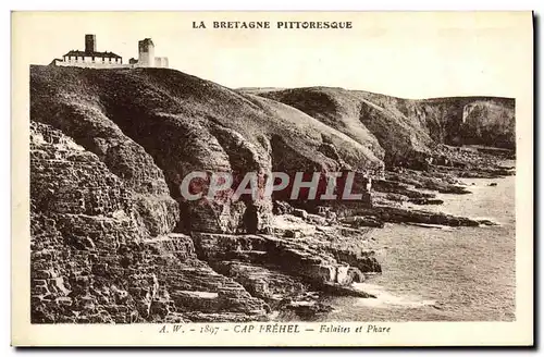 Cartes postales Cap Frehel Falaises et Phare