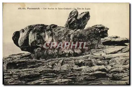 Cartes postales Penmarch Les Roches de Saint Guenole La Tete de Lapin