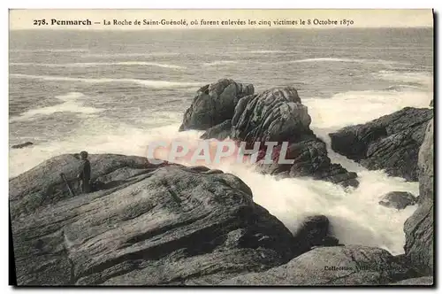 Cartes postales Penmarch La Roche de Saint Guenole ou furent enlevees les cinq victimes le 8 octobre 1870