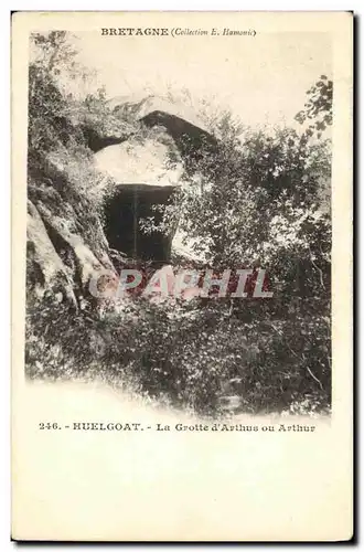 Cartes postales Huelgoat La Grotte d Arthus ou Arthur