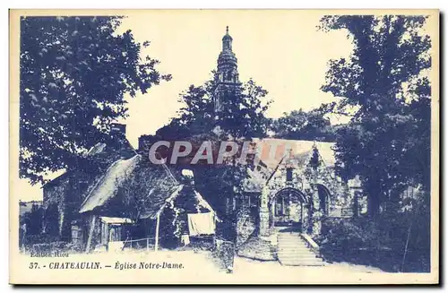 Ansichtskarte AK Chateaulin Eglise Notre Dame