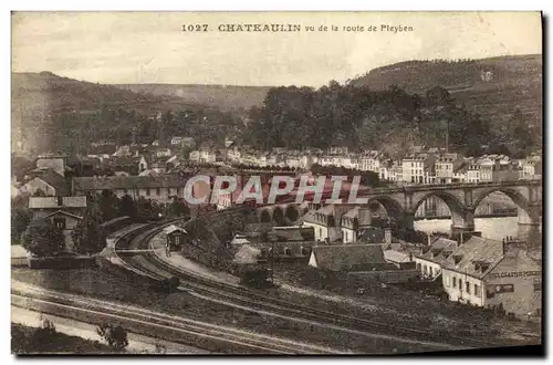 Cartes postales Chateaulin Vu de la Route de Pleyben