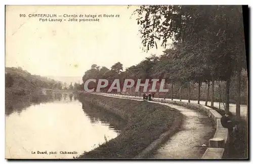 Ansichtskarte AK Chateaulin Chemin de Halage et Route de Port Launay Jolie promenade