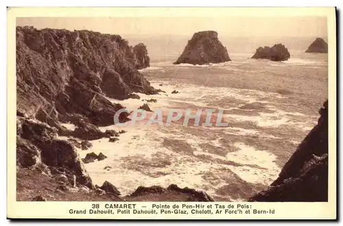 Ansichtskarte AK Camaret Pointe de Pen Hir et Tas de Pois Grand Petit Dahouet Pen Glaz Chelott Ar Forch Bern Id