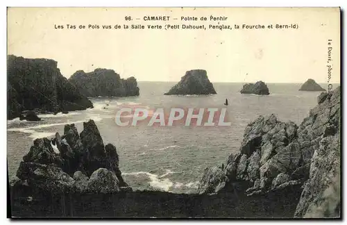 Ansichtskarte AK Camaret Pointe de Penhir Les Tas de Pois Vus de la Salle Verte Petit Dahouet Penglaz La fourche