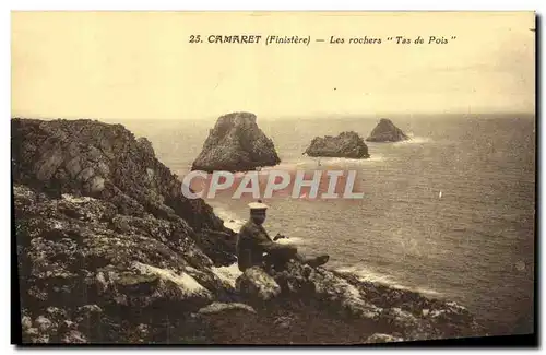 Cartes postales Camaret Les Rochers Tas de Pois