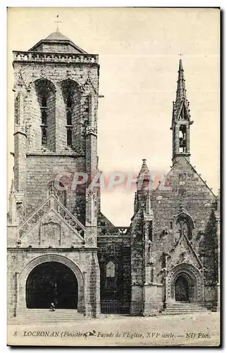 Cartes postales Locronan Facade de L Eglise