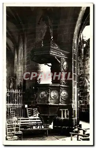 Cartes postales Locronan Interieur de L Eglise La Chaire