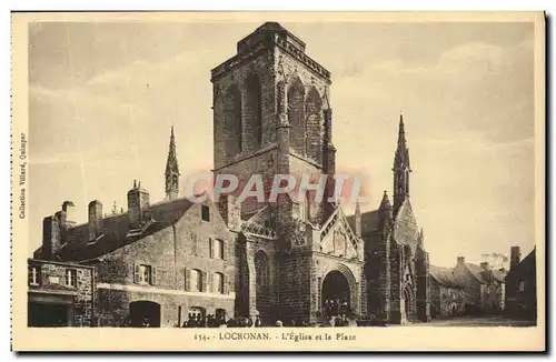 Cartes postales Locronan L Eglise et la place