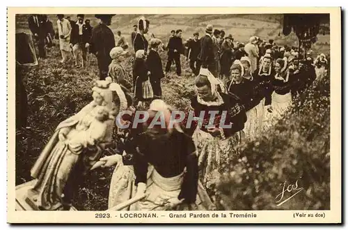 Ansichtskarte AK Locronan Grand Pardon de la Tromenie Folklore Costume