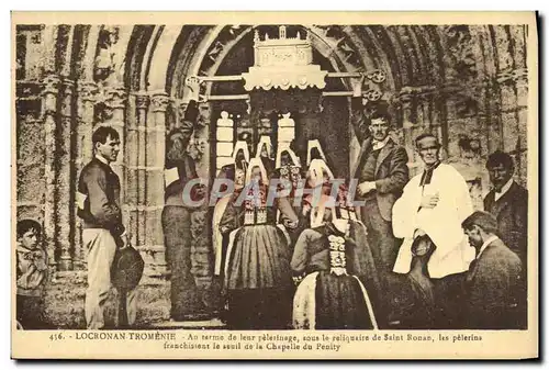 Cartes postales Locronan Grande Tromenie Folklore Costume