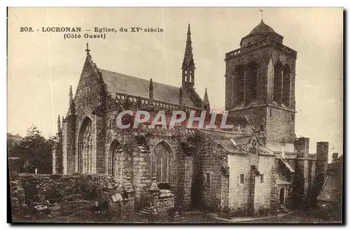 Cartes postales Locronan Eglise