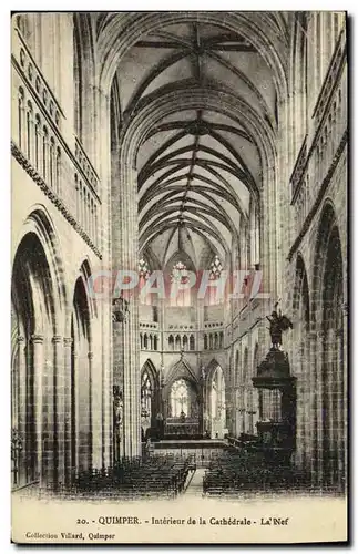 Cartes postales Quimper Interieur de la Cathedrale