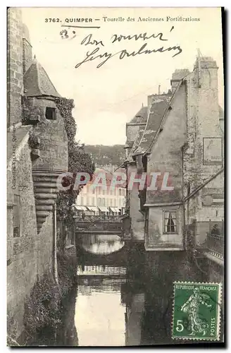 Ansichtskarte AK Quimper Tourelle des Anciennes Fortifications