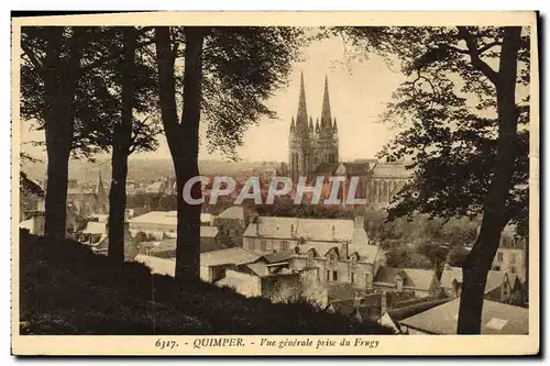 Ansichtskarte AK Quimper Vue Generale prise du Frugy