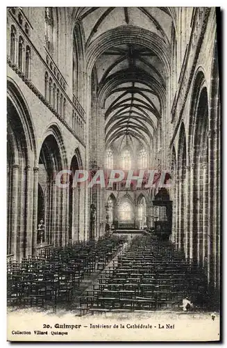 Cartes postales Quimper Interieur de la Cathedrale