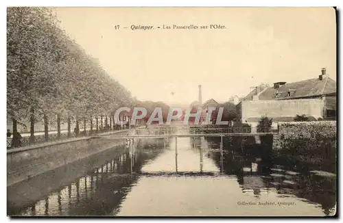 Ansichtskarte AK Quimper Les Passerelles sur L Odet