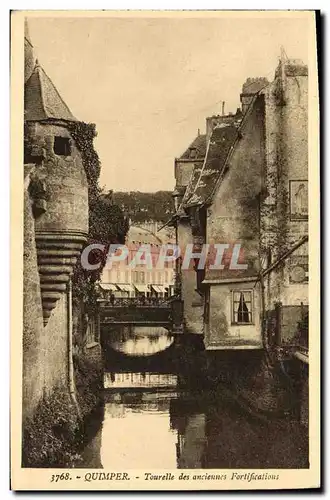 Ansichtskarte AK Quimper Tourelle des Anciennes fortifications