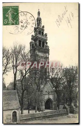 Ansichtskarte AK Roscoff Eglise Norte Dame de Croaz Batz