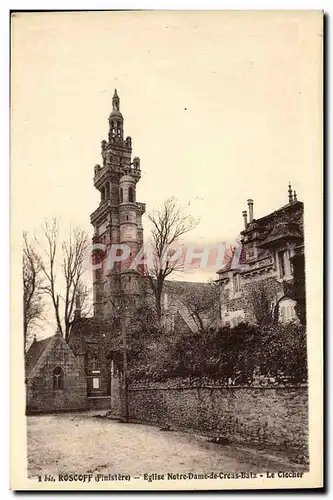 Cartes postales Roscoff Eglise Notre Dame Croas Batz Le Clocher