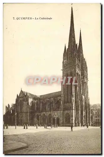 Cartes postales Quimper La Cathedrale