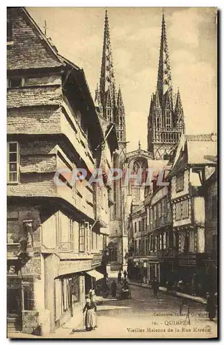 Ansichtskarte AK Quimper Vieilles Maisons de la Rue Kereon