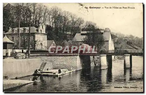 Cartes postales Quimper Passerelle sur L Odert au pont Firmin Lavandieres