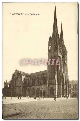 Cartes postales Quimper La Cathedrale