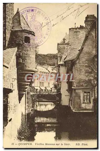 Ansichtskarte AK Quimper Vieilles Maisons sur Le Steir