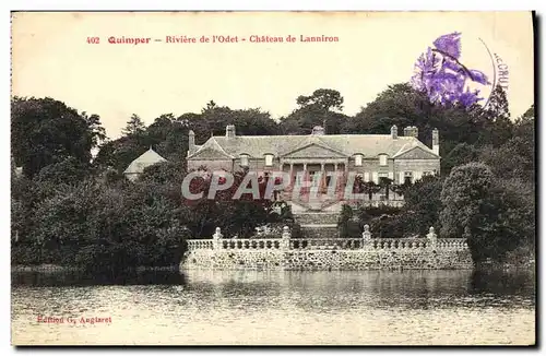 Cartes postales Quimper Riviere de L Odet Chateau de Lanniron