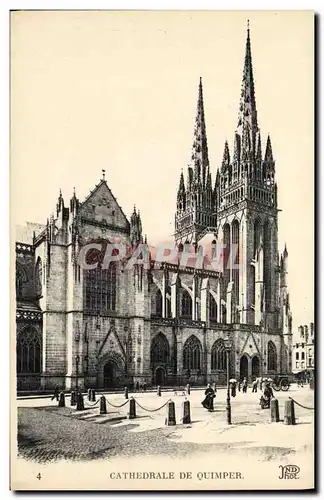 Cartes postales Quimper Cathedrale