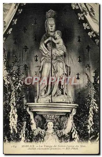 Ansichtskarte AK Morlaix La Vierge de Notre Dame du Mut statue courante