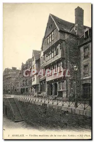 Cartes postales Morlaix Vieilles Maisons de la Rue des Nobles