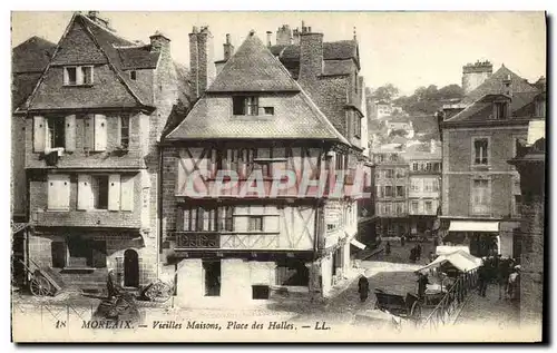 Cartes postales Morlaix Vieilles Maisons Place des Halles