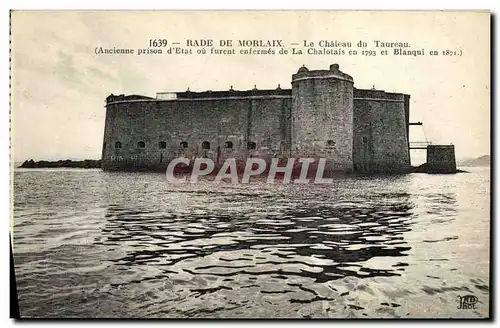 Cartes postales Morlaix Rade De Le Chateau du Taureau Ancienne prison d etat