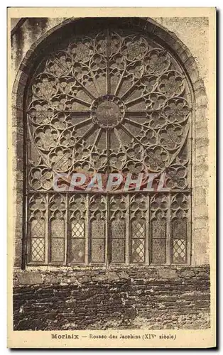 Cartes postales Morlaix Rosace des Jacobins